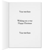 Cream Cockerpoo 'Cheese Tax' Christmas card (Binnen (Rechts))