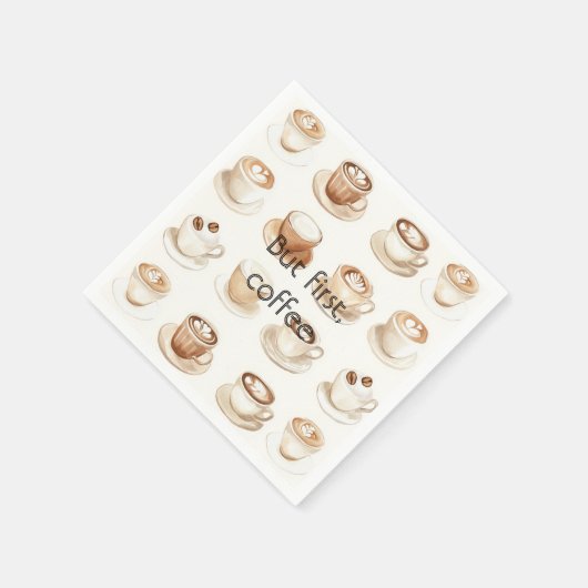 Cream Coffee Cups Servet (Hoek)