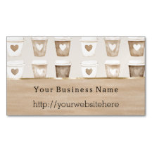 Cream Coffee Heart Cups Bedrijfsnaam website