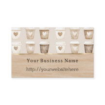 Cream Coffee Heart Cups Bedrijfsnaam website