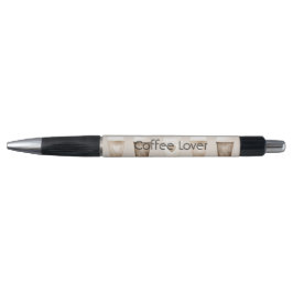 Cream Coffee Heart Cups Pen