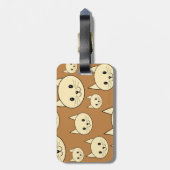 Cream Color Cats. Bagagelabel (Achterkant verticaal)