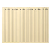 Cream Color Music-vel papier Notitieblok (Voorkant)