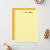 Cream Color Unique Original Classical Professional Notitiekaartje (Voorkant / Achterkant in situ)