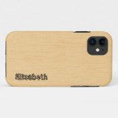 Cream Color Wood Gradin Achtergrond Case-Mate iPhone Case (Achterkant (horizontaal))