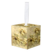 Cream Colored Poinsettias Digital Art Ornament (Voorkant hoekig)