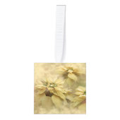 Cream Colored Poinsettias Digital Art Ornament (Voorkant)