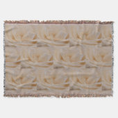 Cream Colour Roos Closeup Deken (Voorkant)