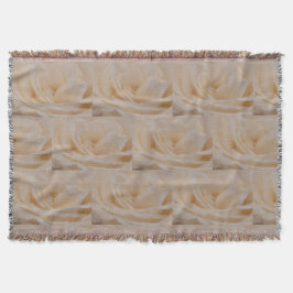 Cream Colour Roos Closeup Deken