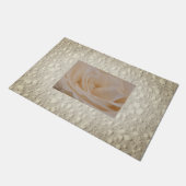 Cream Colour Roos Closeup Deurmat (Schuin)