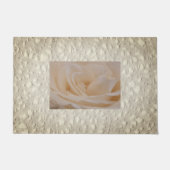 Cream Colour Roos Closeup Deurmat (Voorkant)