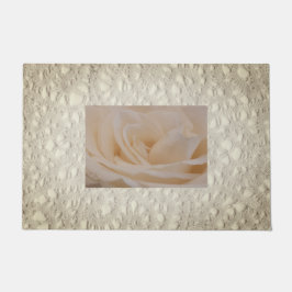 Cream Colour Roos Closeup Deurmat