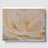 Cream Colour Roos Closeup Gastenboek (Voorkant)