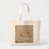 Cream Colour Roos Closeup Grote Tote Bag (Voorkant)