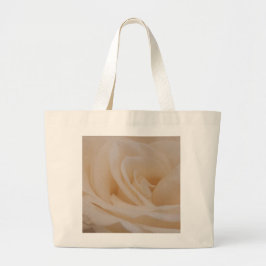 Cream Colour Roos Closeup Grote Tote Bag