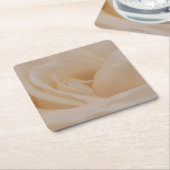 Cream Colour Roos Closeup Kartonnen Onderzetters (Schuin)