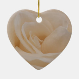 Cream Colour Roos Closeup Keramisch Ornament