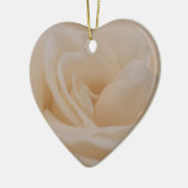 Cream Colour Roos Closeup Keramisch Ornament (Links)