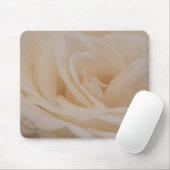 Cream Colour Roos Closeup Muismat (Met muis)