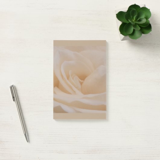 Cream Colour Roos Closeup Post-it® Notes (Kantoor)