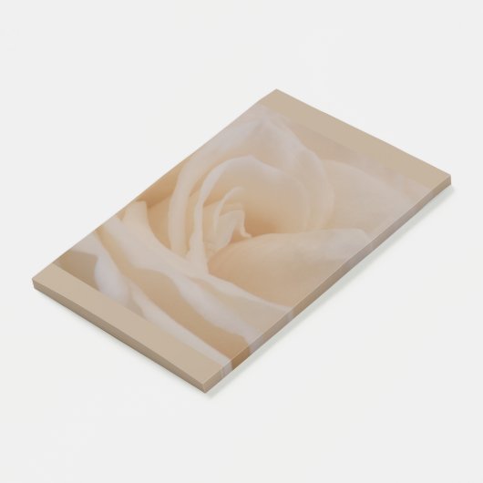 Cream Colour Roos Closeup Post-it® Notes (Schuin)