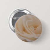 Cream Colour Roos Closeup Ronde Button 5,7 Cm (Voorkant /achterkant)
