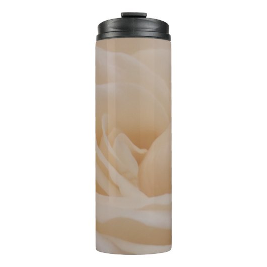 Cream Colour Roos Closeup Thermosbeker (Voorkant)