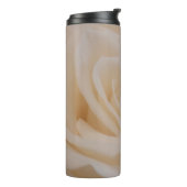 Cream Colour Roos Closeup Thermosbeker (Gedraaid links)