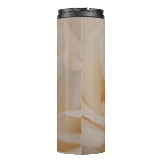 Cream Colour Roos Closeup Thermosbeker (Achterkant)