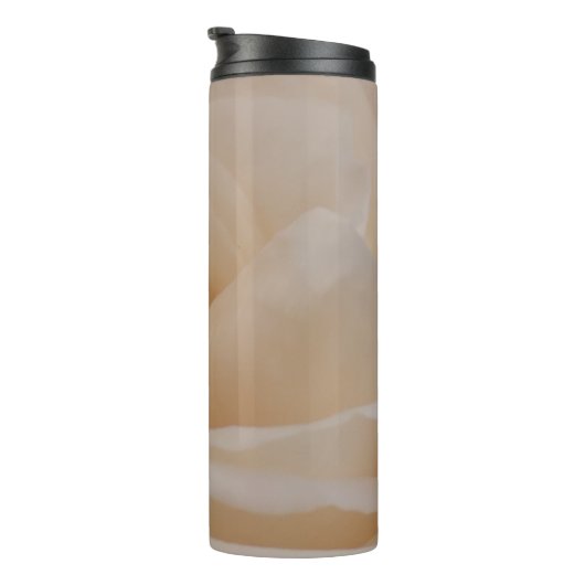 Cream Colour Roos Closeup Thermosbeker (Geroteerd rechts)