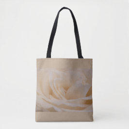 Cream Colour Roos Closeup Tote Bag