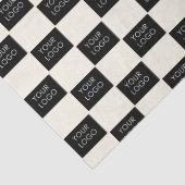 Cream Company Business Logo Packaging Tissuepapier (Detail)