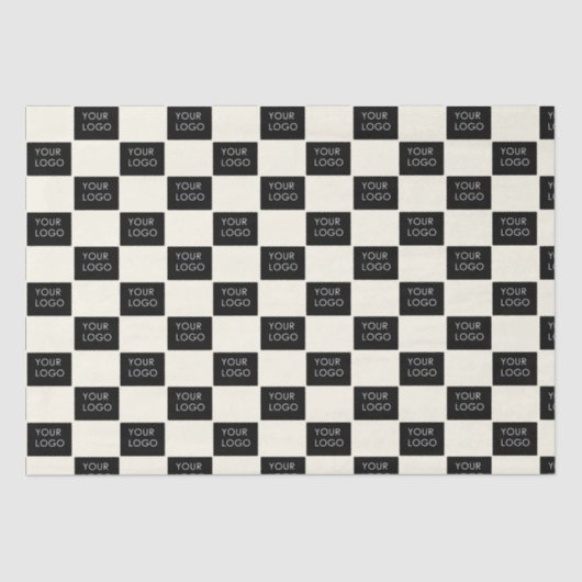 Cream Company Business Logo Packaging Tissuepapier (Voorkant)