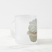 Cream cupcake met mok van hartenglas (Voorkant links)