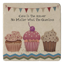  Cream Cupcakes Quote Bunting Rustic Stone