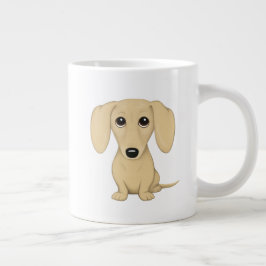 Cream Dachshund | Cute Wiener Hondenliefhebber Grote Koffiekop