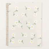 Cream Daisy Dagelijkse Planner | Botanische Organi (Voorkant)