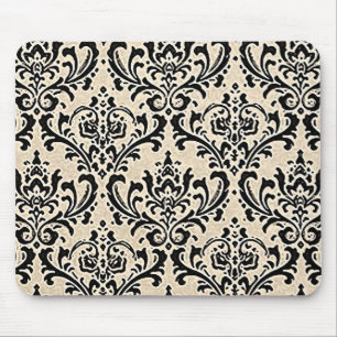Cream Damask 2 ~ Mousepad Muismat