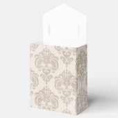 Cream Damask Bedankdoosjes (Geopend)