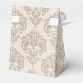 Cream Damask Bedankdoosjes (Achterkant)