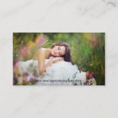 Cream Damask Elegant  Visitekaartje (Achterkant)