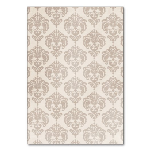 Cream Damask Kaart (Achterkant)