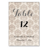 Cream Damask Kaart (Voorkant)