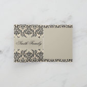 Cream Damask ~ Kaart/uitnodigingen (Binnen)