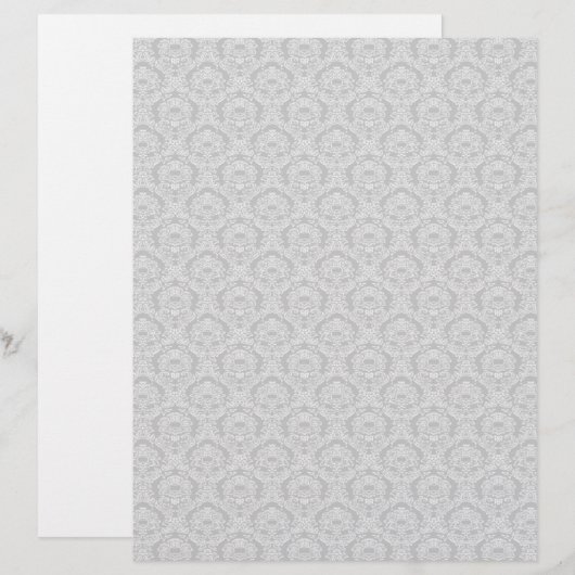Cream Damask Smaller (Voorkant / Achterkant)