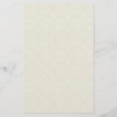 Cream Damask Wedding Lined with Photo Briefpapier (Achterkant)