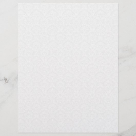 Cream Damask Wedding Stationery (Voorkant)