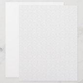 Cream Damask Wedding Stationery (Voorkant / Achterkant)