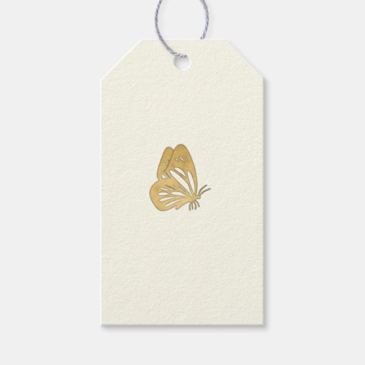 Cream Dank u Wedding Favoriete Label Cadeaulabel (Voorkant)