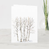 Cream Deer Elk Christmas Kaart (Achterkant)